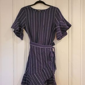 Express Nautical fit and flare mini dress